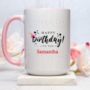 Personalized birthday mugs