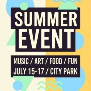 Event printed posters