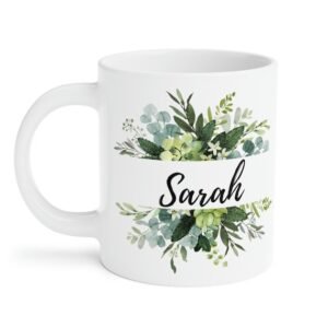 Personalized name printed mugs