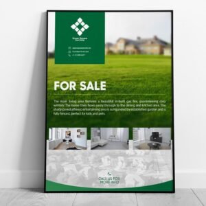 Real estate printed posters