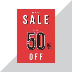 Sale and discount printed posters