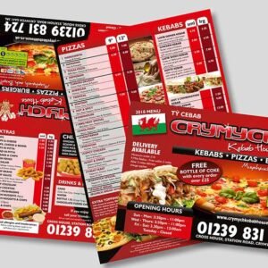 Takeaway Menu Cards