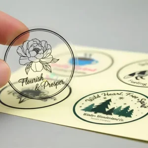 Transparent custom stickers